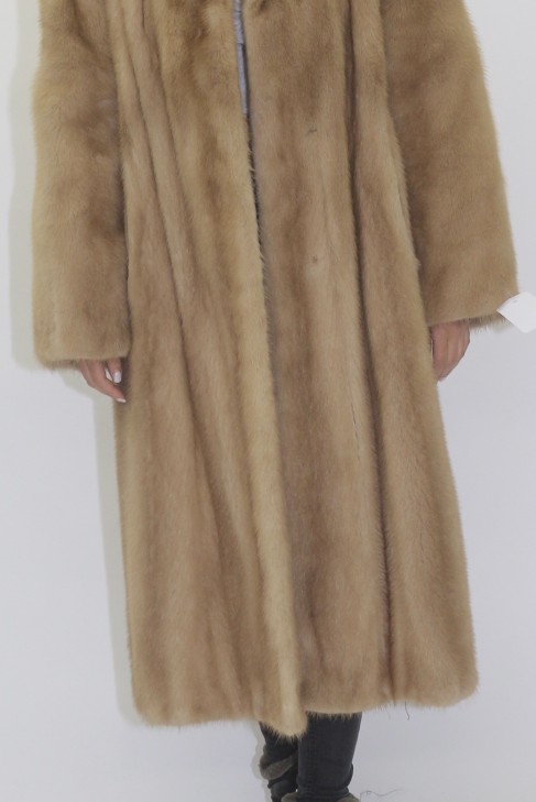 Fur coat mink pastel