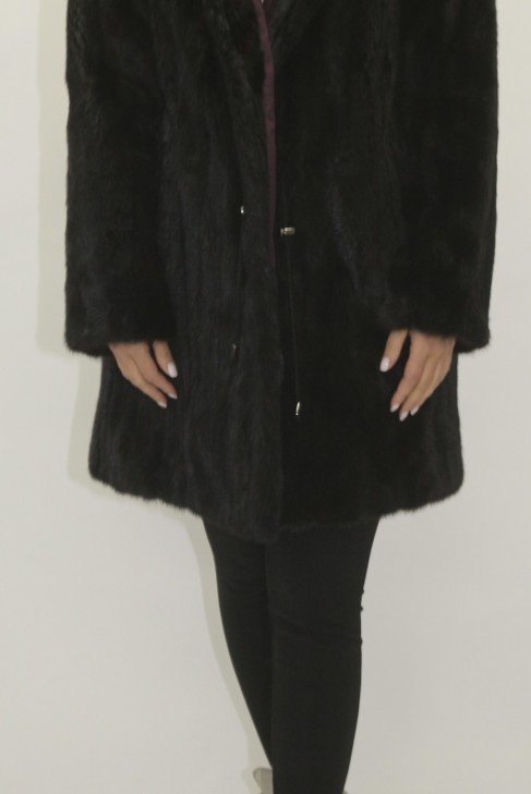 Fur jacket Parker mink black