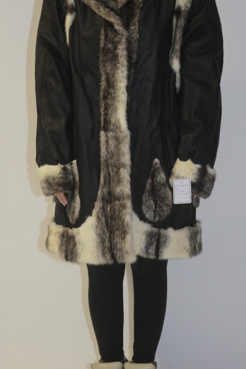 Fur fur Kohinoor mink with leather jacket