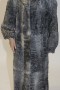 Fur fur reversible coat grown lamb gray