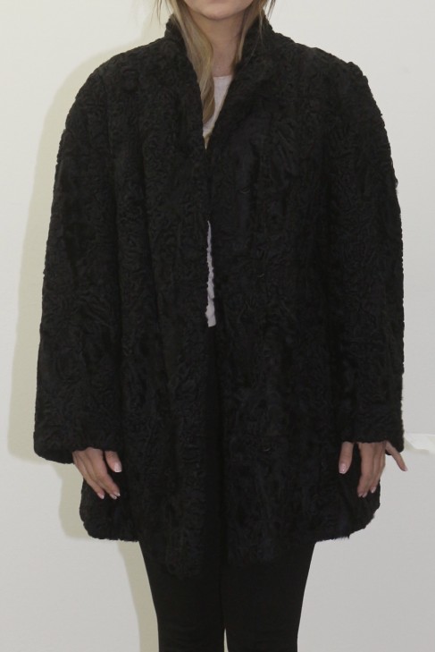 Fur - fur jacket black Persians