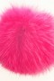 Rabbit fur fur bobble bobble pink