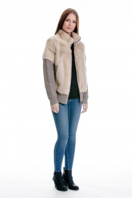 Fur Fur is reworking age jacket with knit sleeves