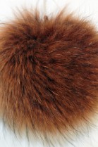 Fur fur bobble bobble bobble fox Finnraccoon - Rust Brown