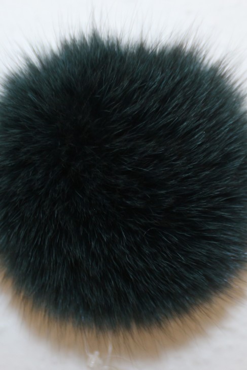 Blue fox fur fur fur fur bobble bobble - Dark Emerald