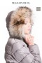 Hooded fur collar attaching Service Premium Hoodie XXL