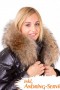 Hood strip light brown fur hood attach Size: XXL
