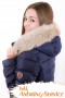 Coyote fur hood light brown incl. Attaching Service