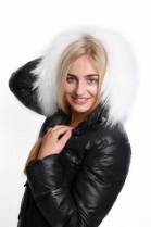 Fur Hood Premium Size: L to measure white white snow Fur