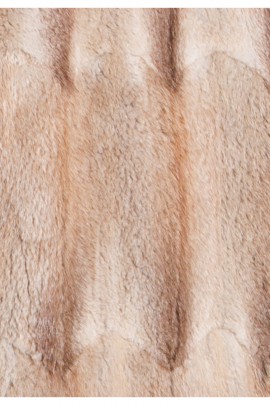 Fur lining made of recycled light brown muskrat