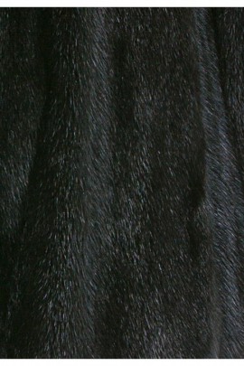 Fur lining made of recycled mink black