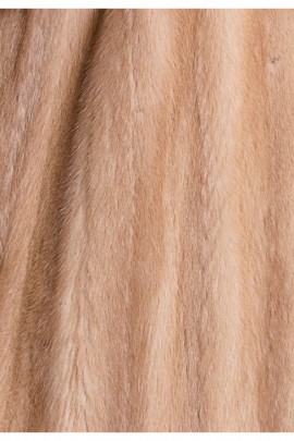 Fur lining made of recycled mink light pastel