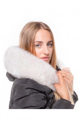Fur Hood Exquisit XL white Nature excellent quality