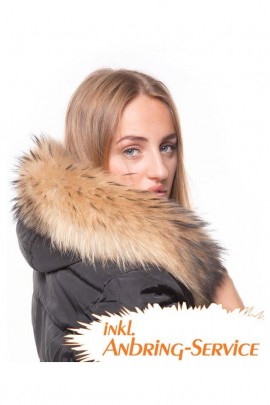 Fur Hood Exquisit XL brown attaching Service Special