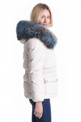 Fur Hood GIGANT XXXL Fashion Bluetouch incl. Attach
