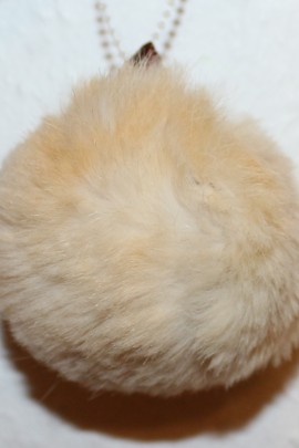 Rabbit fur fur bobble bobble bobble fur-Vanilliebeige