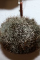 Rabbit fur fur bobble bobble bobble fur-Brown Green Grey