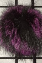 Finraccoon Bommel - Multicolor - Fashion 2018 - Real Fur New