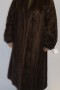 Fur Coat Mink Oversized dark brown