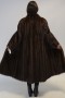Fur Coat Mink Oversized dark brown