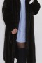 Fur coat mink hilarious dark brown