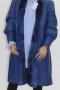 Fur Coat Reversible Jacket Swinger Chinchilla blue with leather