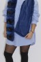Fur Coat Chinchilla blue lined with leather