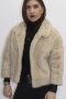 Fur coat jacket short mink pearl