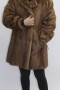 Fur coat jacket mink pastel attached