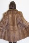 Fur coat jacket mink pastel attached