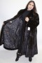 Fur coat mink dark brown omitted