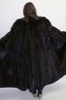 Fur coat mink dark brown omitted