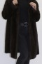 Fur fur jacket mink dark brown