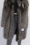 Fur jacket made of natural silver fox