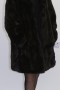 Fur fur jacket long mink dark brown