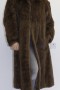 Fur coat mink beige