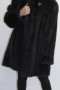 Fur fur jacket mink anthracite long