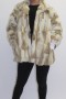 Fur fur jacket red fox pieces - leather sleeves