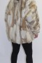 Fur fur jacket red fox pieces - leather sleeves