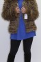 Fur jacket Finnraccoon feathered natural