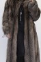 Fur coat bluefrost brown