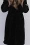 Fur - fur coat Nutria sheared with stone marten collar