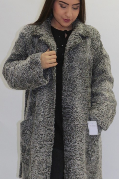 Fur jacket fur Persian gray
