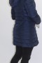 Stoff Jacke schwarz mit Kapuzenrand Finnraccoon blau 