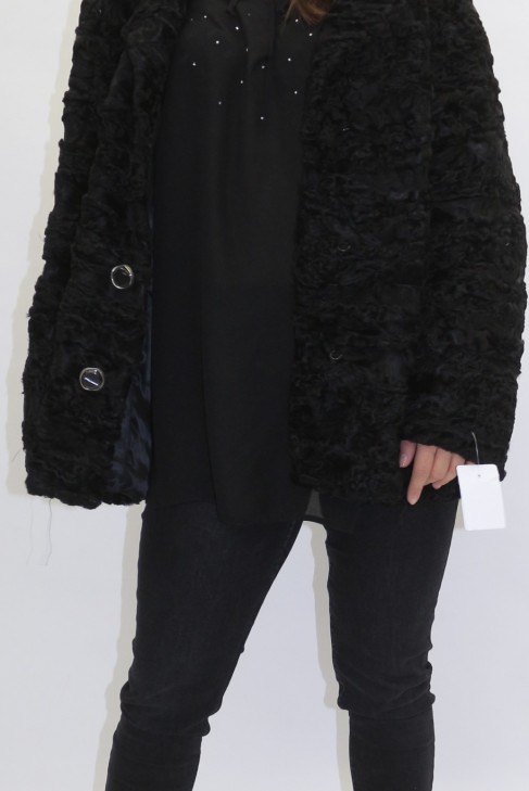 Fur jacket Persian pieces black