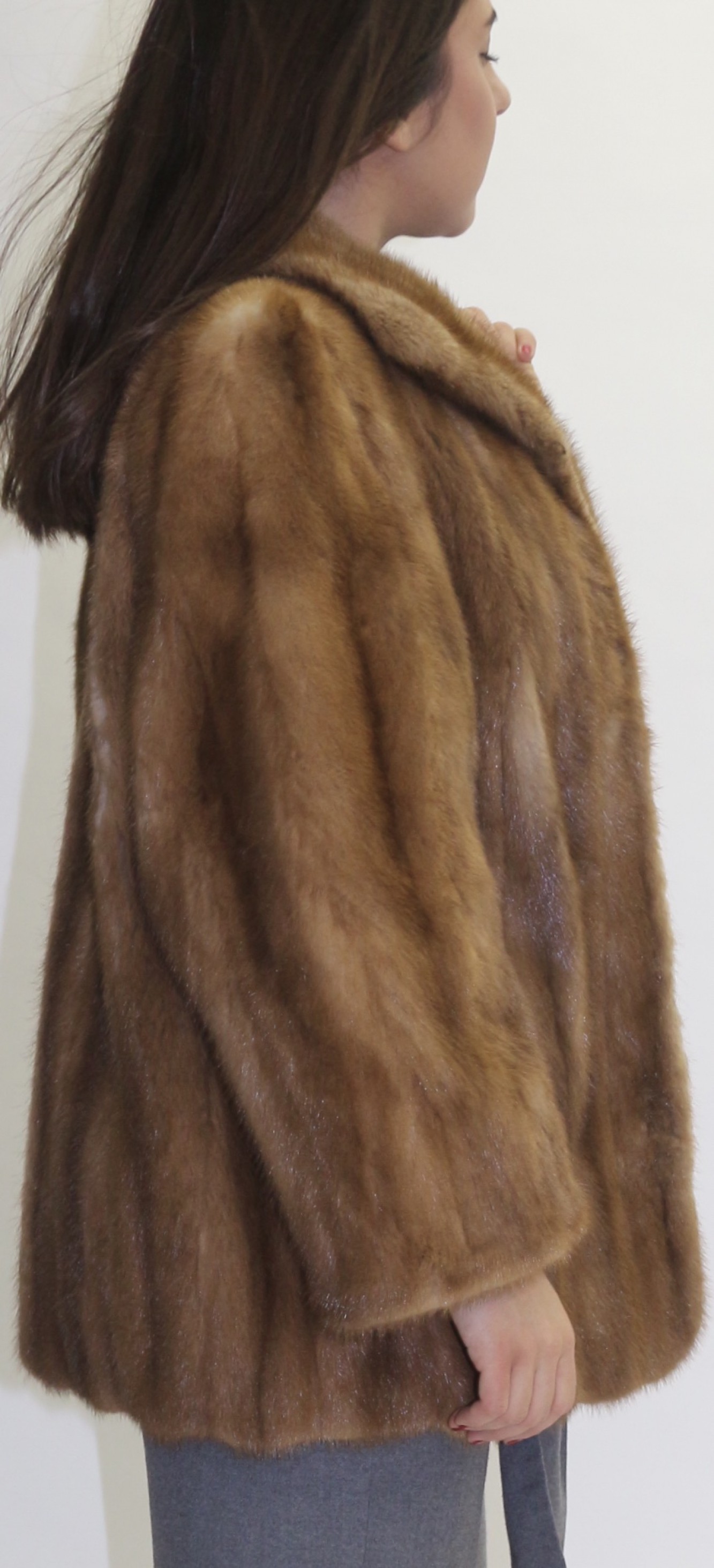 Buy Fur fur jacket mink beige online at Your Furs Online Shop
