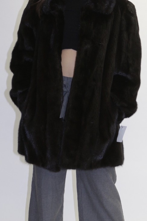 Fur - fur jacket mink beige