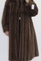 Fur coat mink kohinoor brown