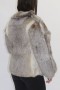 Fur fur jacket rabbit beige gray