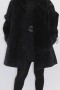 Fur fur jacket muskrat sheared black